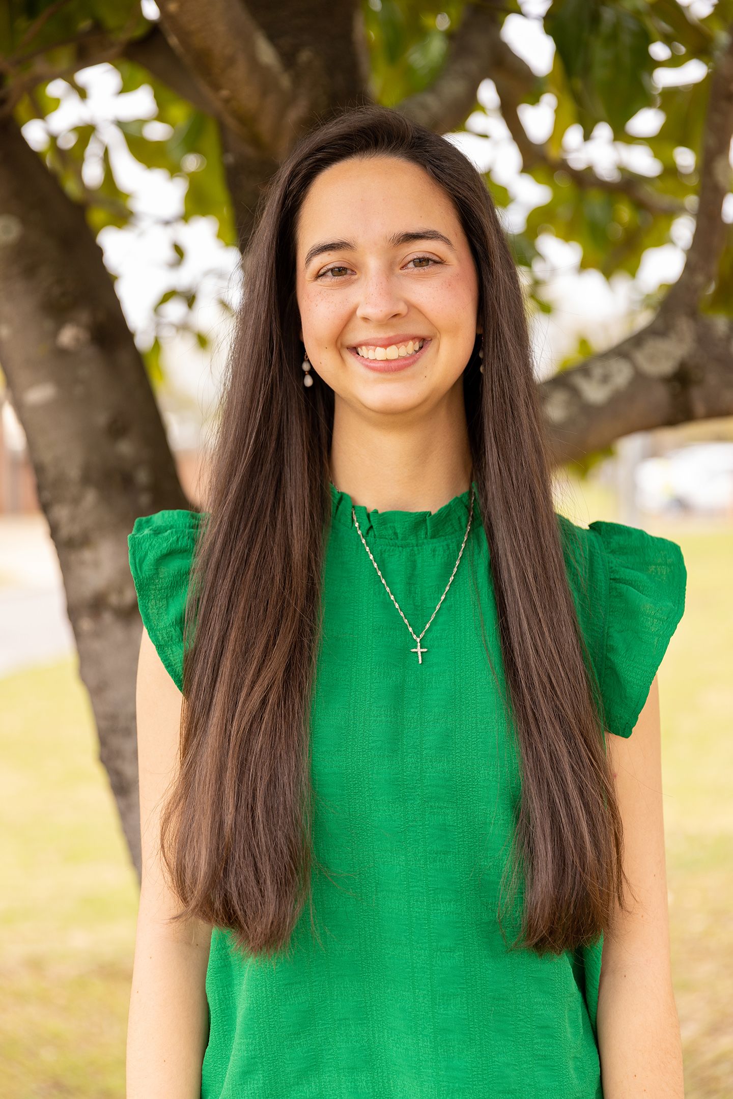Kaytie smiles into the camera