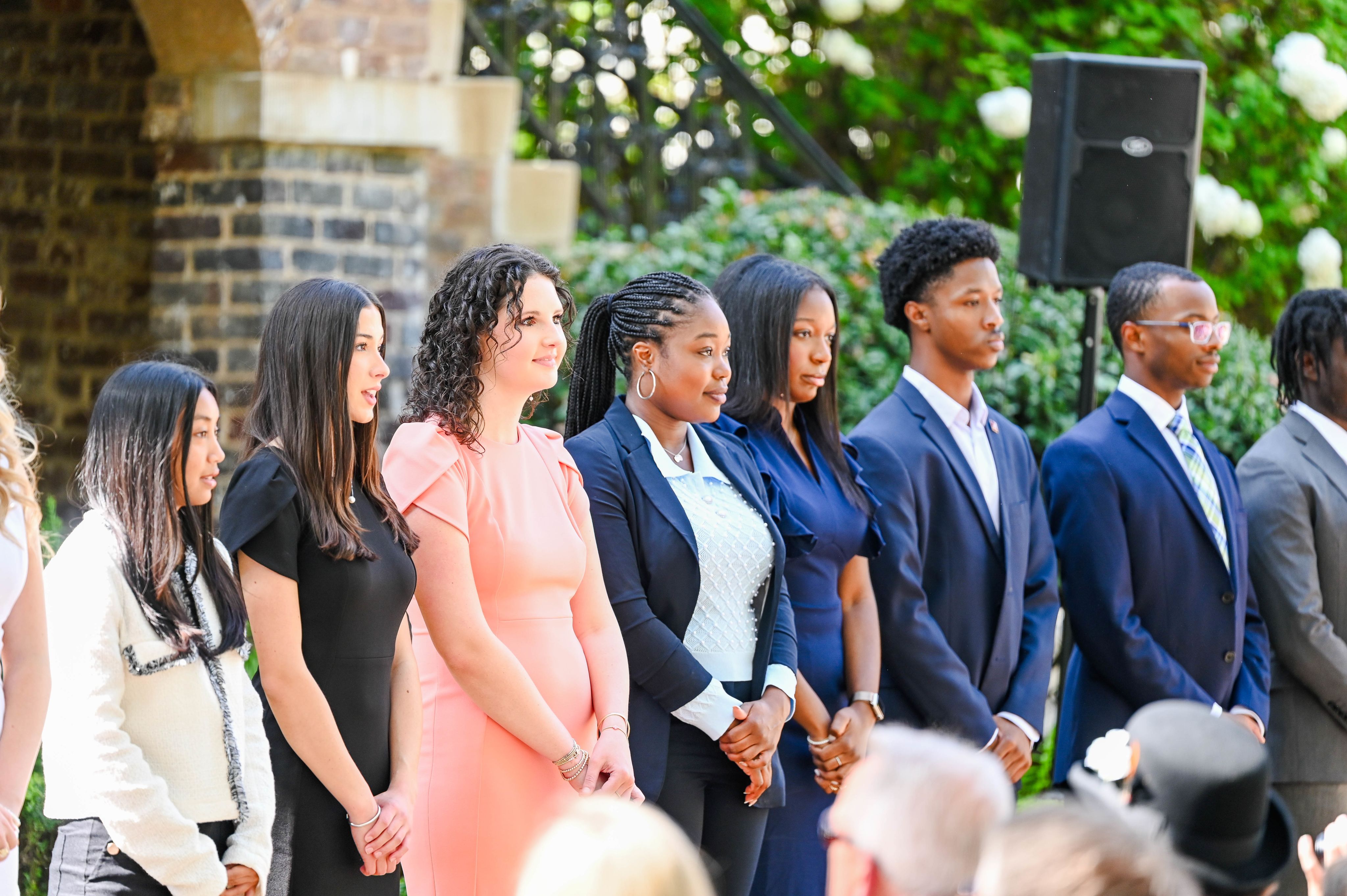 students at student government association inaugaration