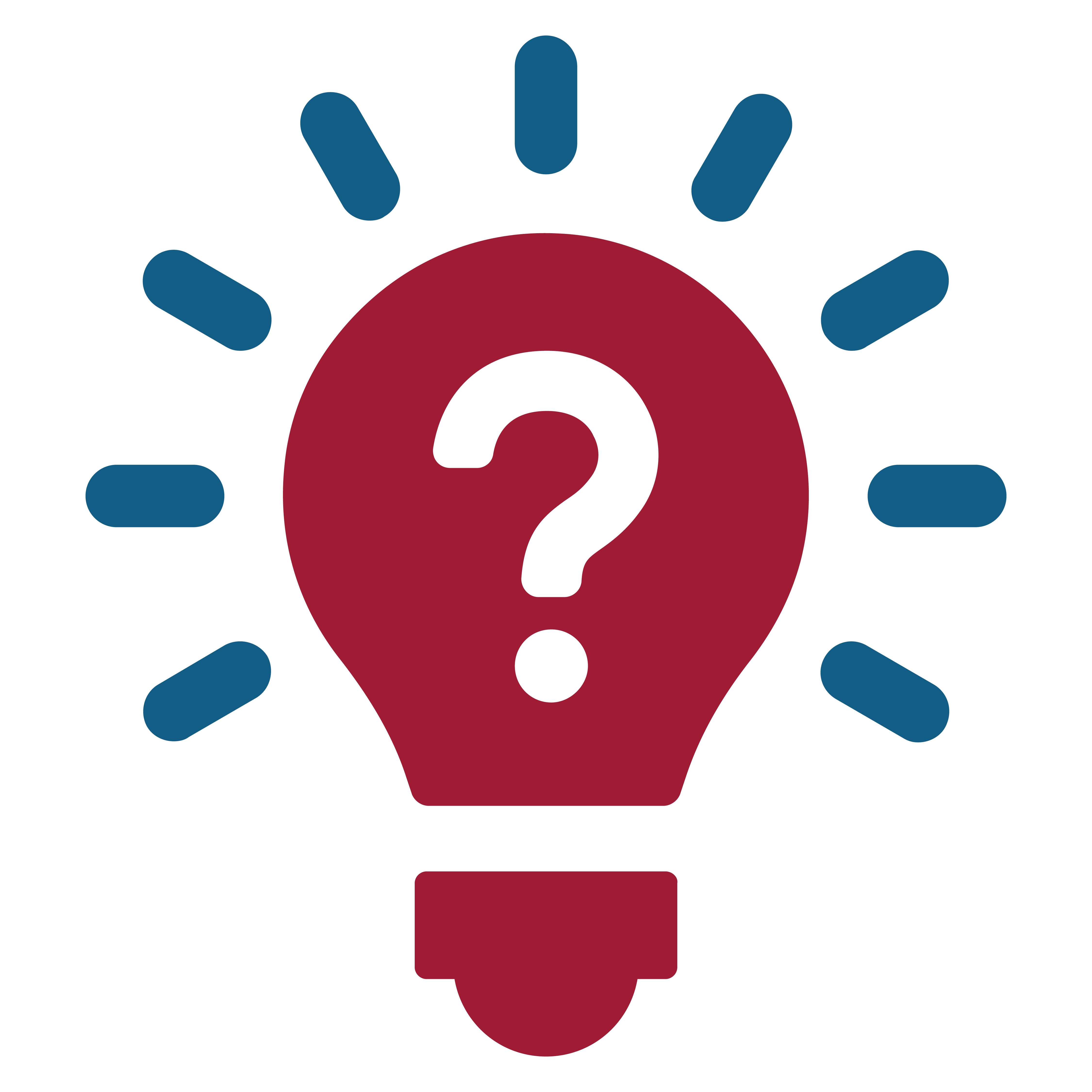 a lightbulb with a question mark inside