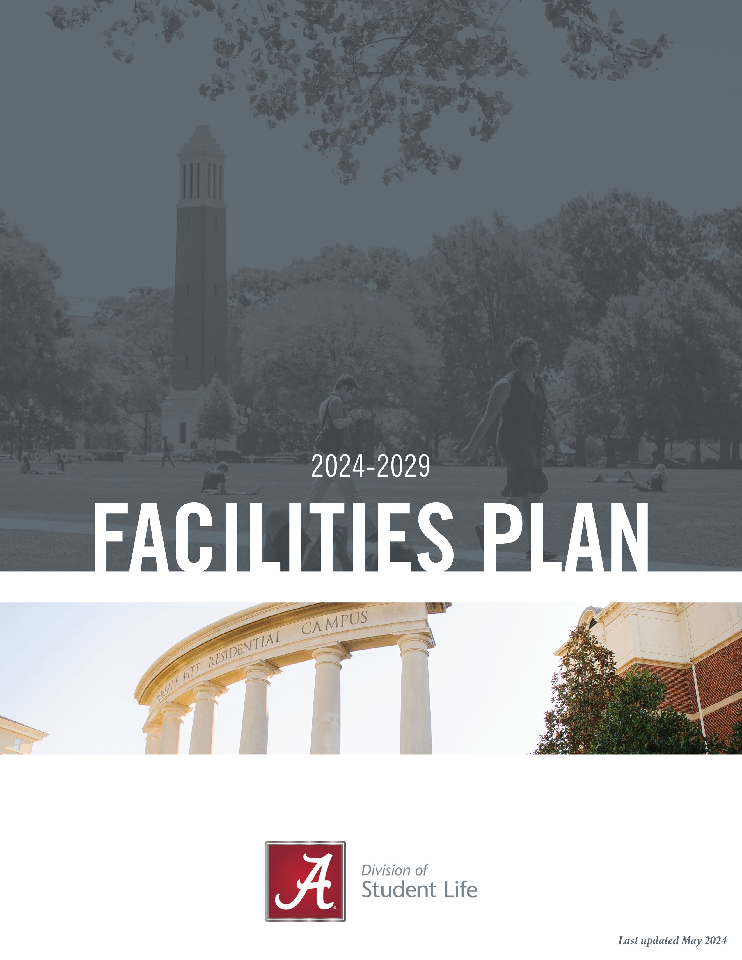 cover for the 2024-2029 facilities plan booklet
