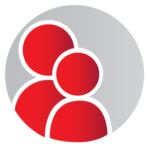 logo for parent and family programs: silhouettes of a parent and child