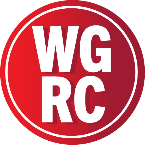 icon for the women and gender resource center: the letters W-G-R-C inside a circle