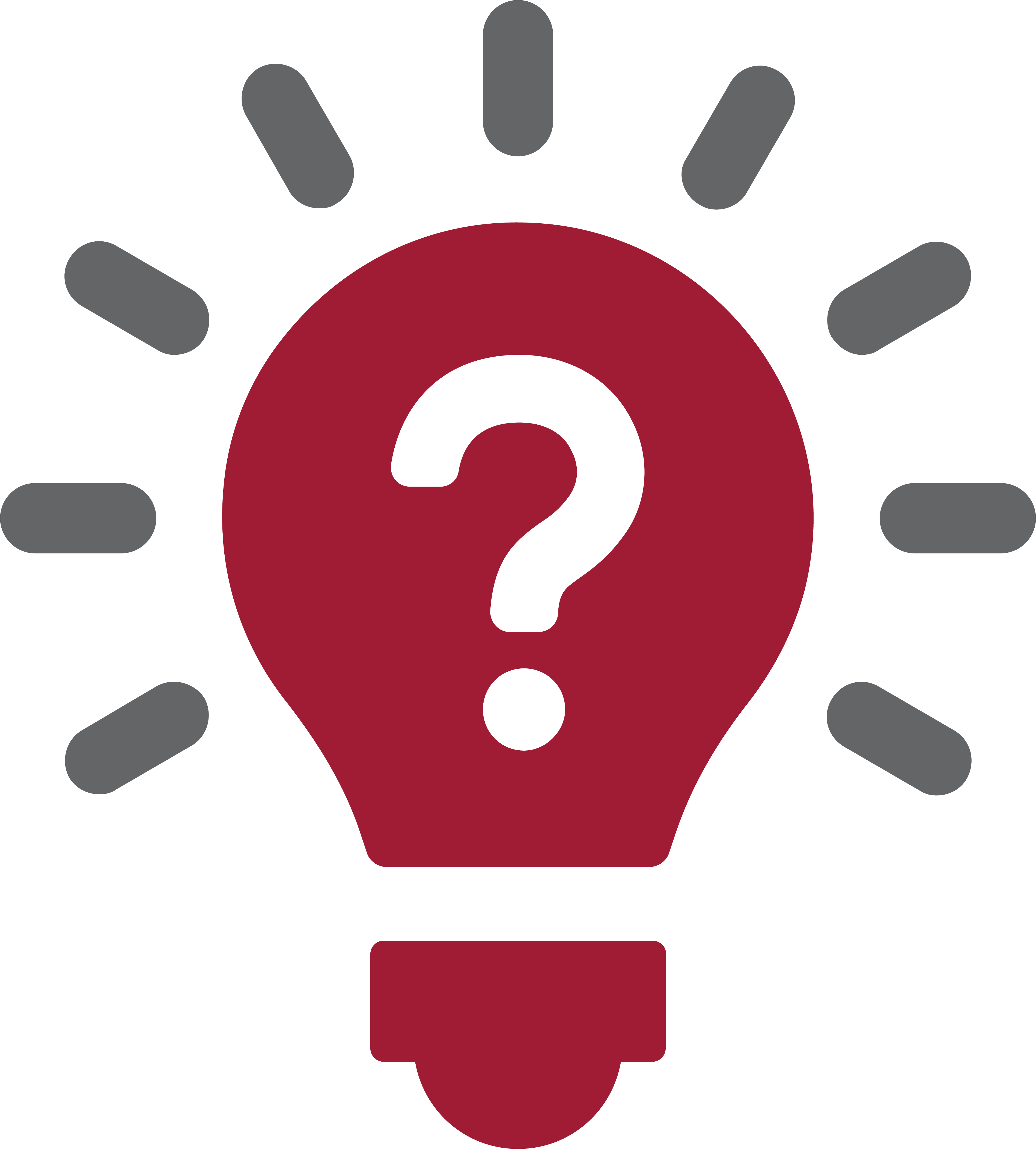 a lightbulb with a question mark inside