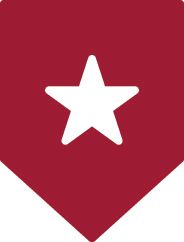a star inside of a badge