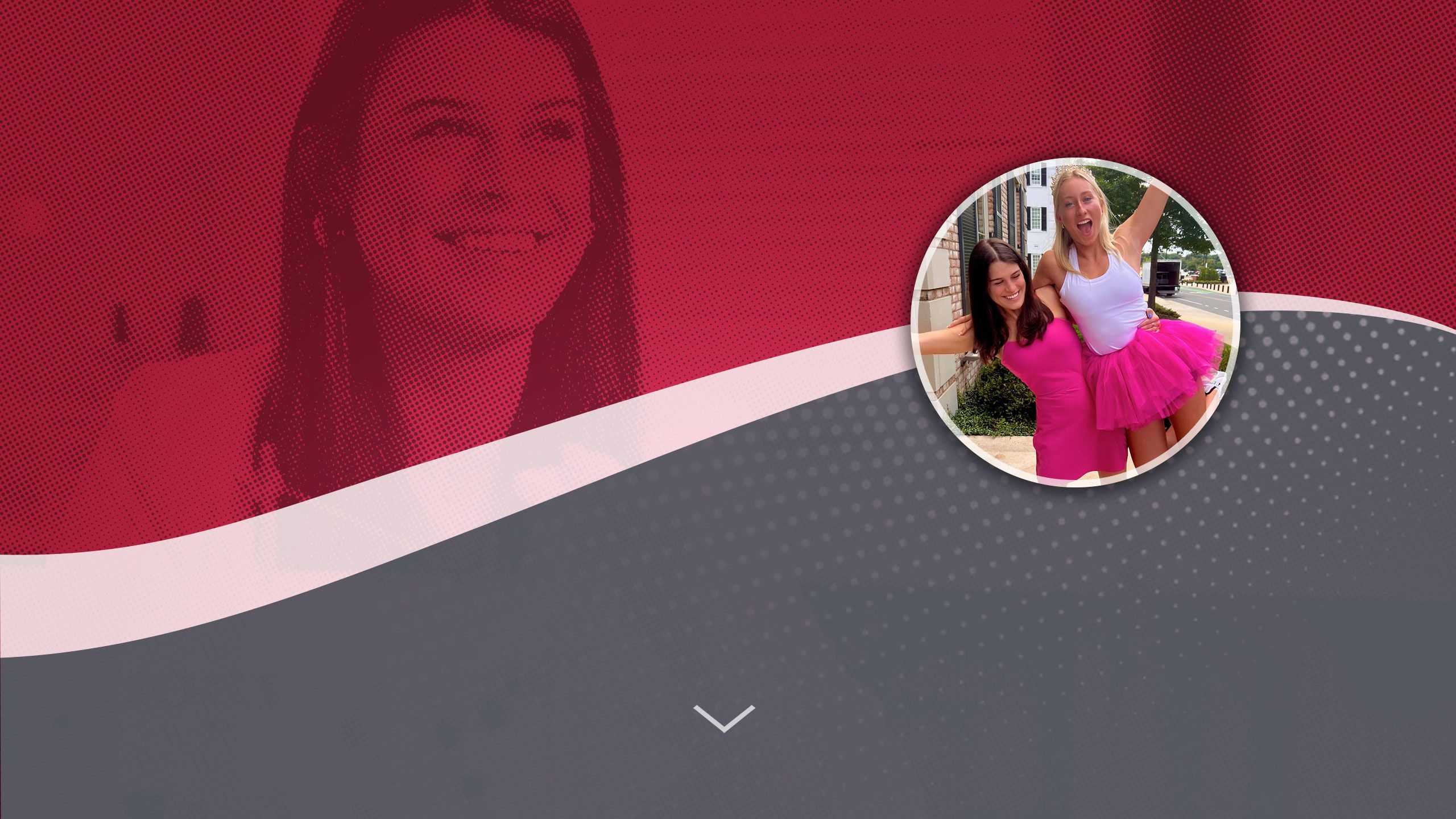 Laken Thompson with a friend