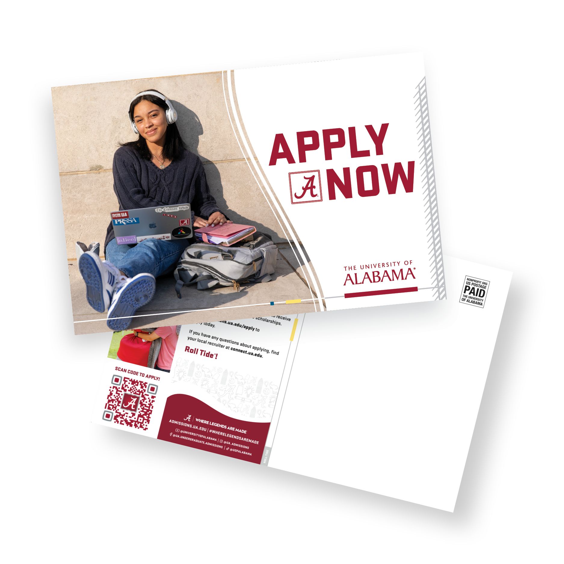 Image of the UA Admissions print piece