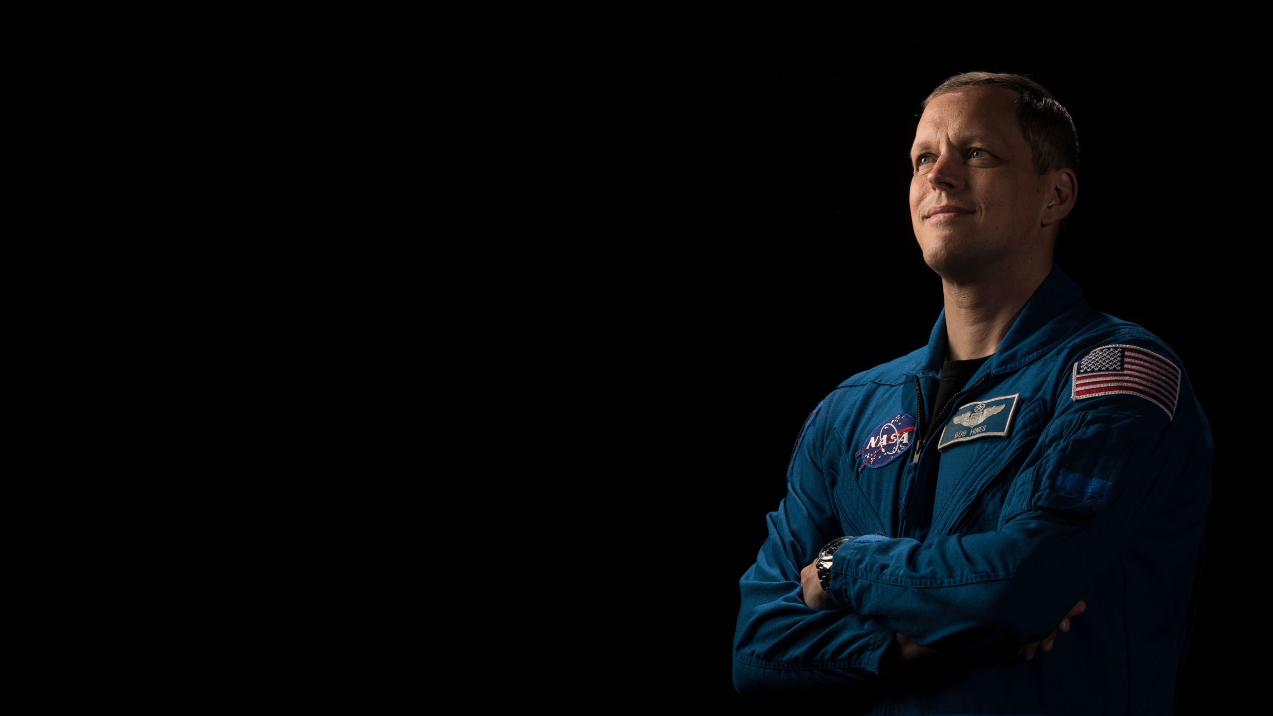 Bob Hines on a black background