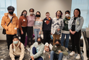 Photo of a MATHCOUNTS competition team.