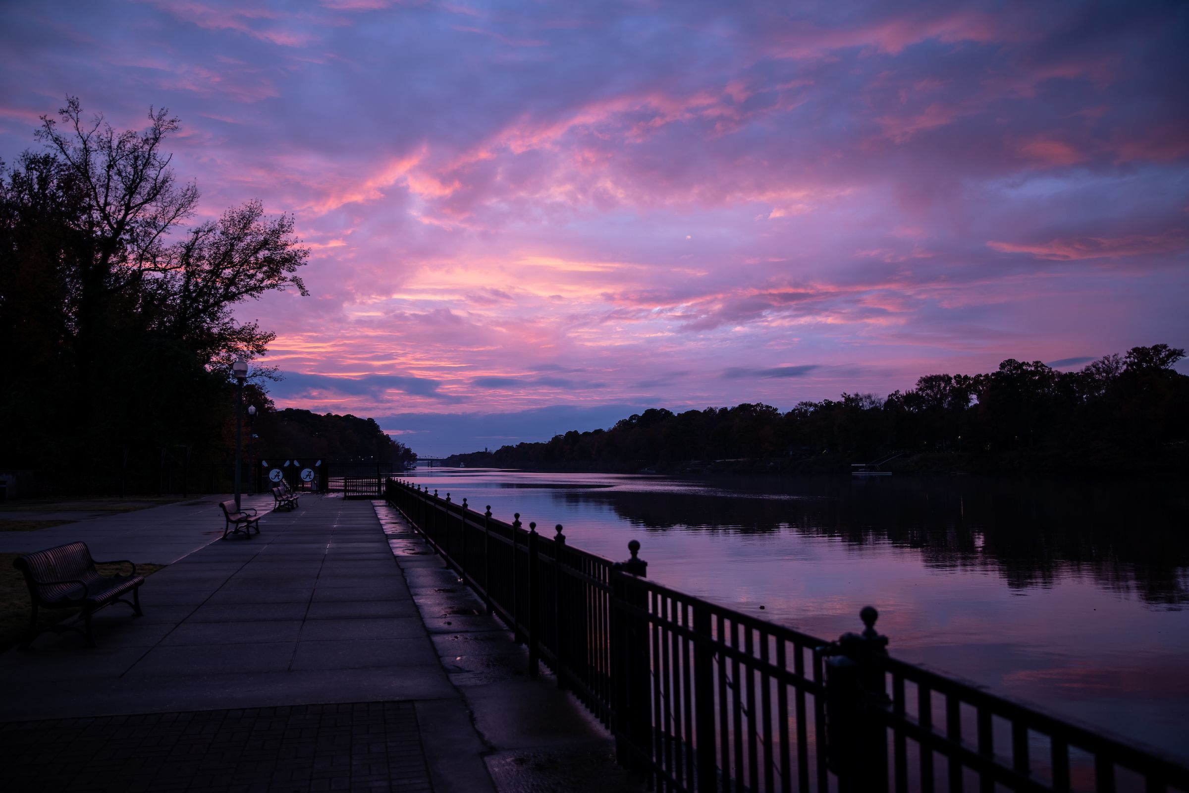 Dramatic night view at Manderson Landing